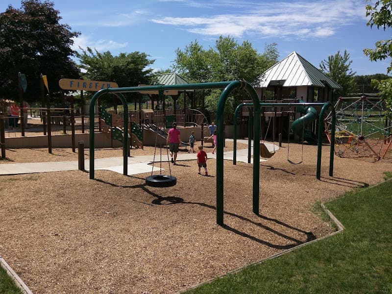 Airport Park Splash Pad in Matamoras, Pennsylvania