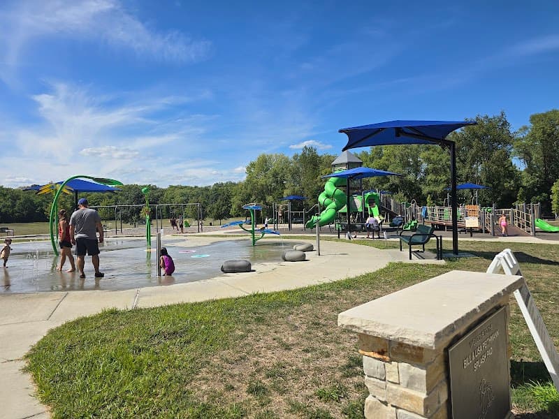 Barber Park Splash Pad in Mahomet, Illinois