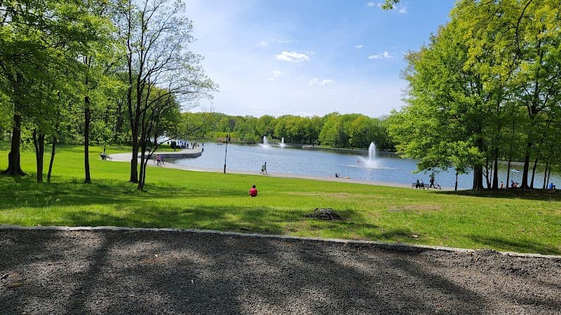 Braddock Park Splash Area in North Bergen, New Jersey