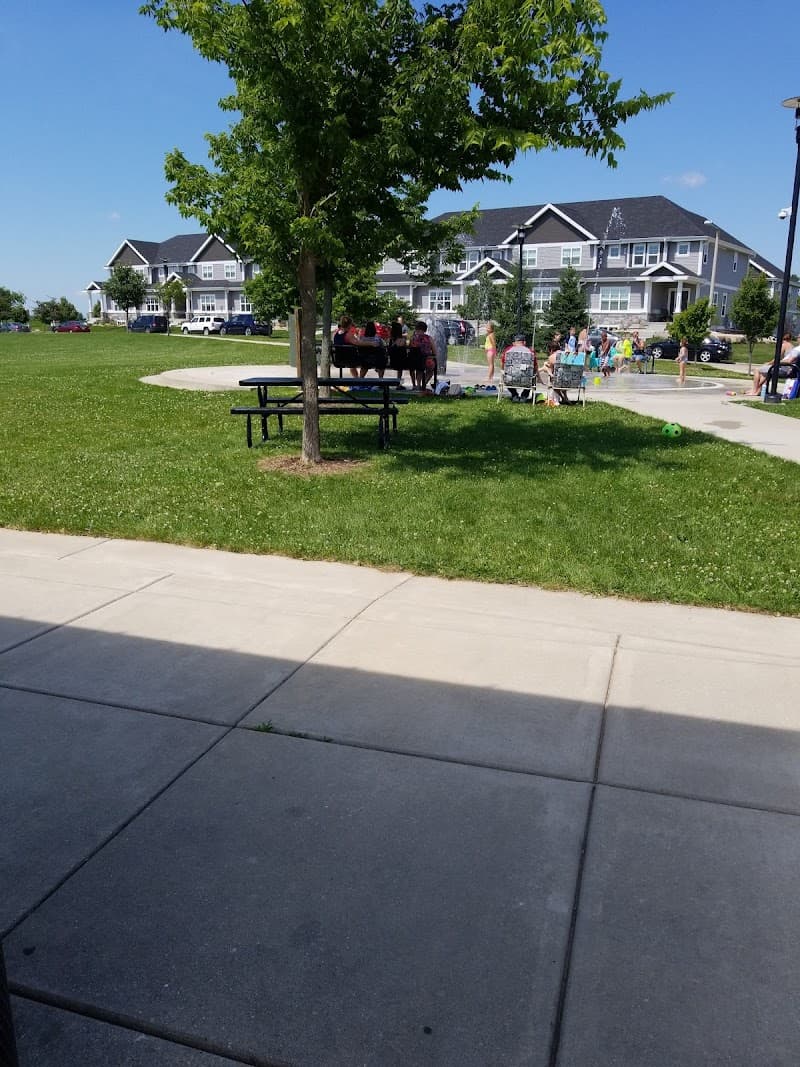 Conservancy Commons Park Splash Pad in DeForest, Wisconsin