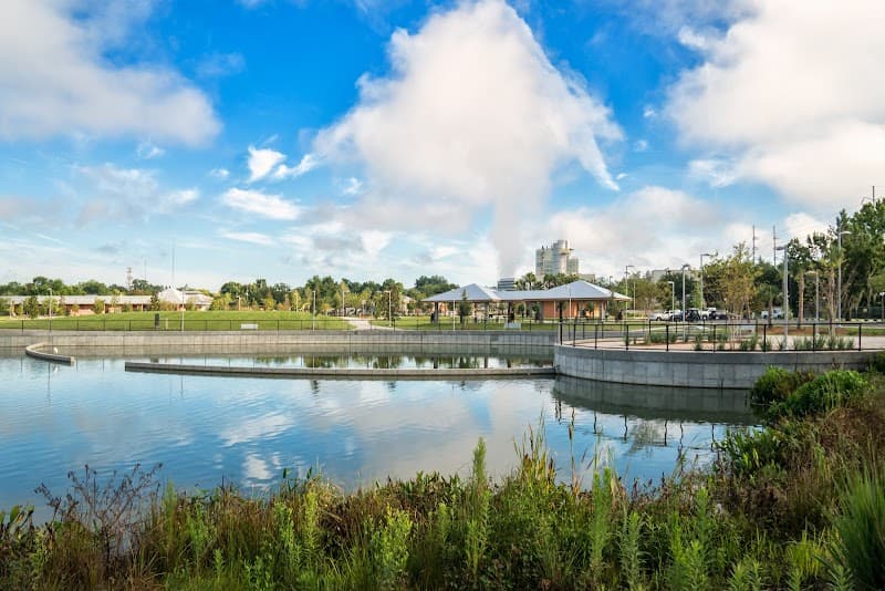 Depot Park Blue Grotto Splash Pad in Gainesville, Florida