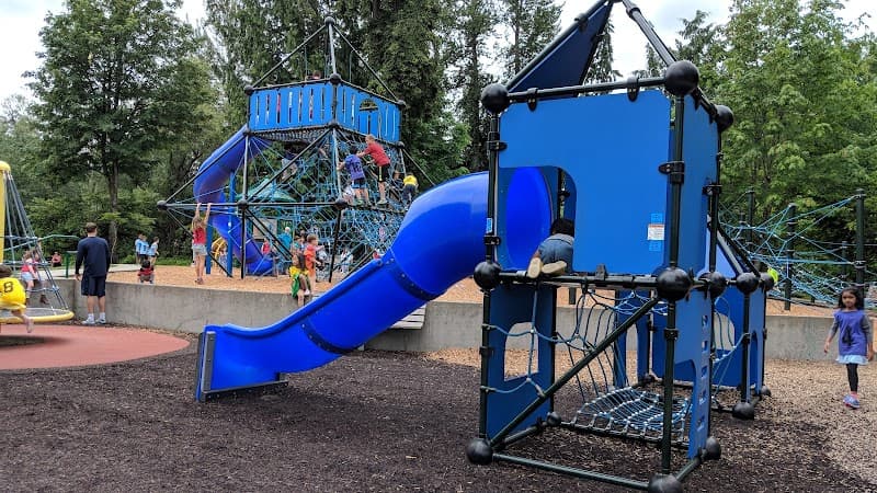 Grass Lawn Park Splash Pad in Redmond, Washington