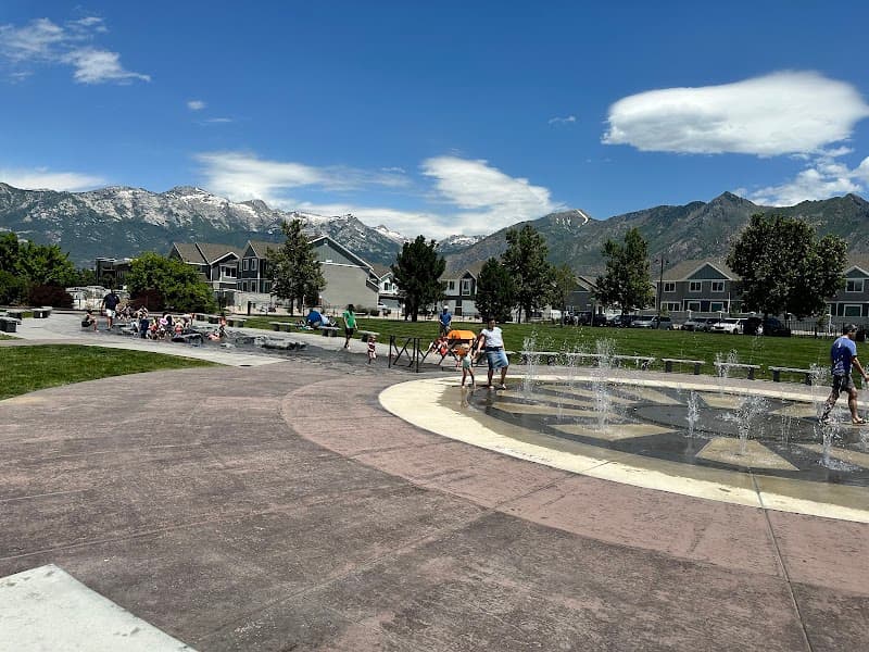 Highland Town Center Splash Pad in Highland, Utah
