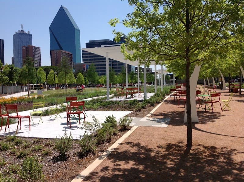 Klyde Warren Park Splash Pad in Dallas, Texas