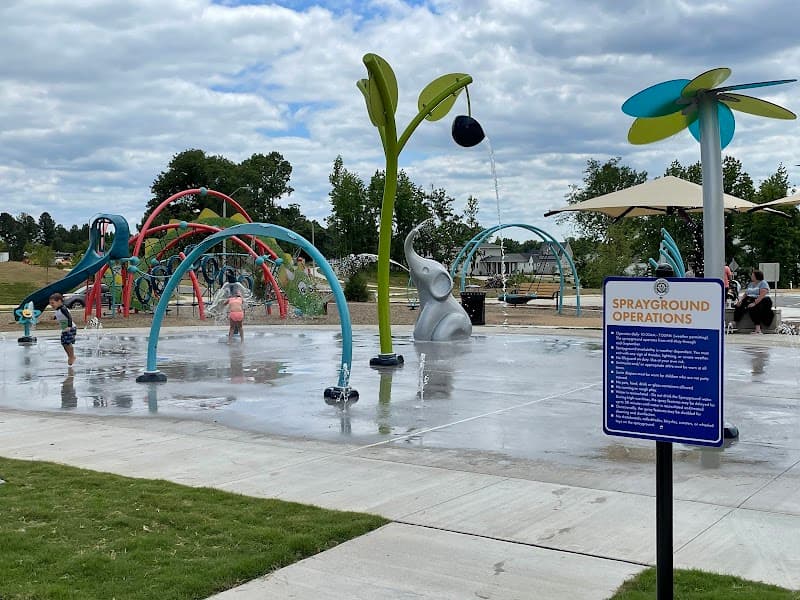Knight Farm Community Park Splash Pad in Pittsboro, North Carolina