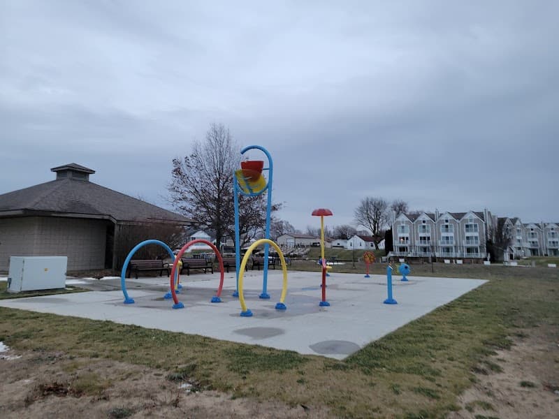 Lakeside Park Splash Pad in Port Austin, Michigan