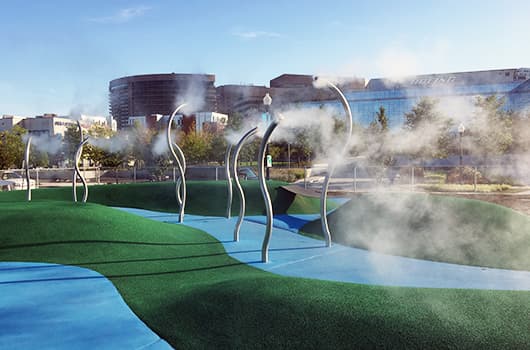Long Bridge Park Misting Feature splash pad