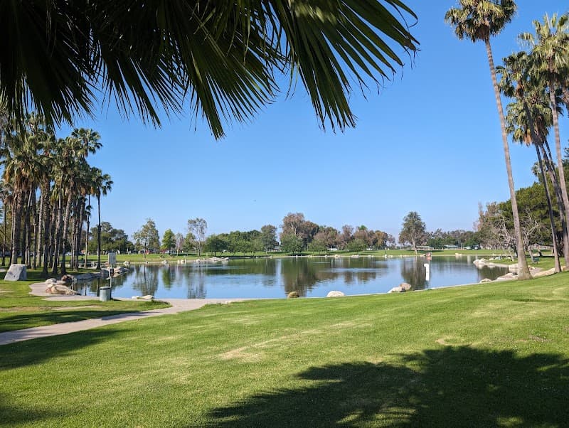 Mile Square Regional Park Splash Pad in Fountain Valley, California