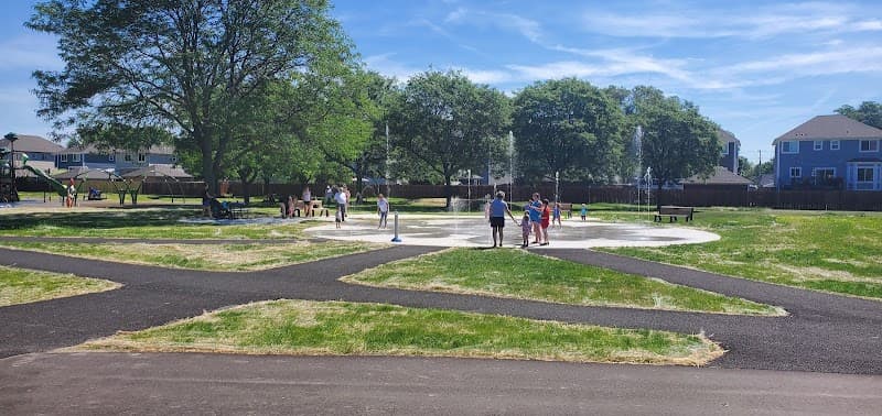 Oxford Merchants Park Splash Pad in Berkley, Michigan