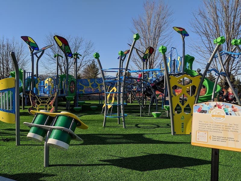 Plainfield Township Community Park Splash Pad in Plainfield, Illinois