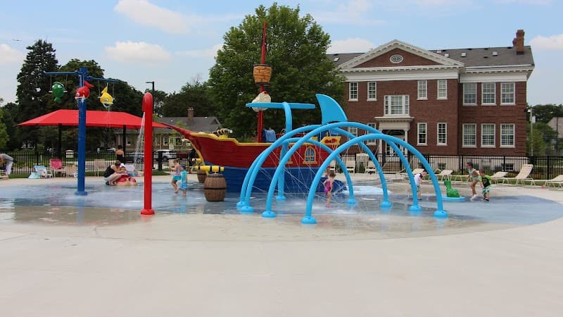 Prospect Park Splash Pad in Park Ridge, Illinois