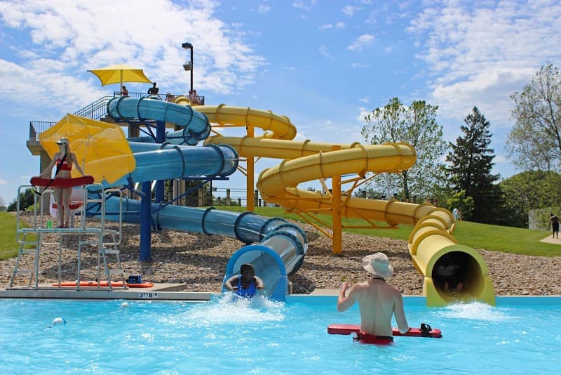 Sholem Aquatic Center Spray Playground in Champaign, Illinois