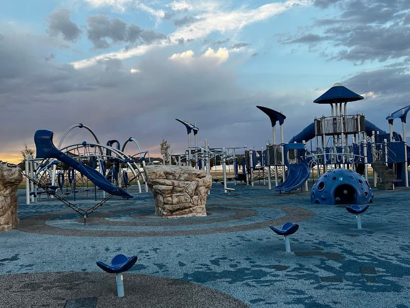 Sierra Newbold Memorial Playground Splash Pad in West Jordan, Utah