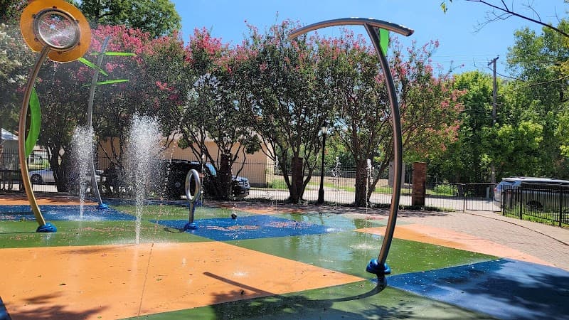 Splash Pad at George Brown Plaza in Waxahachie, Texas