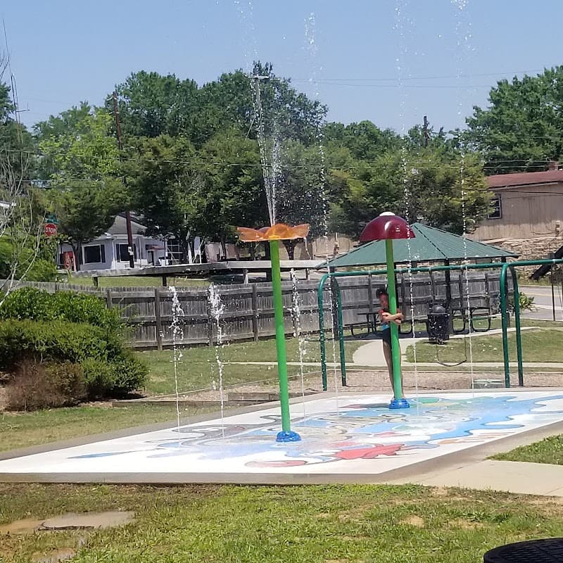 Splash pad at Milstead Park in Conyers, Georgia