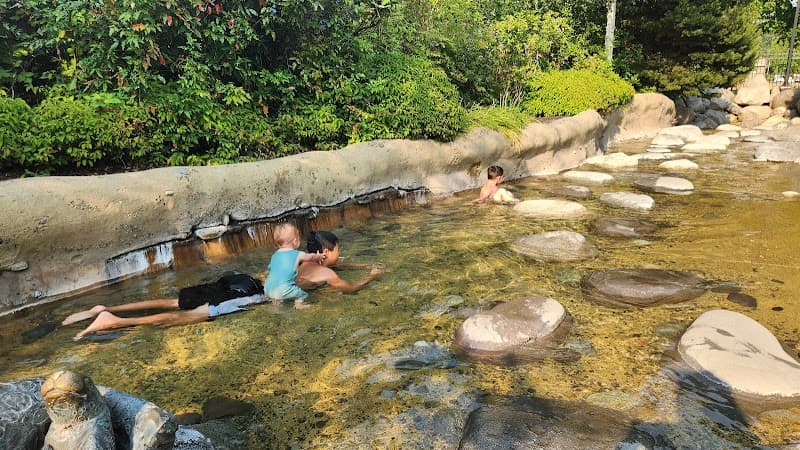 Stream at East Bay Public Plaza in Olympia, Washington