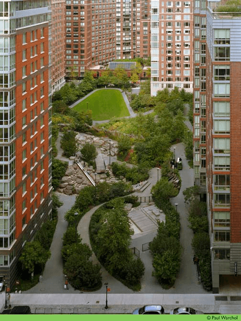 Teardrop Park in New York, New Jersey