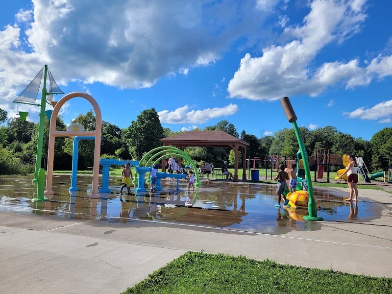 Union Station Park Splash Pad in North Chili, New York