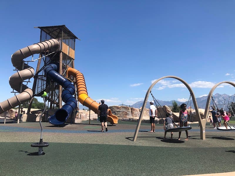 Wardle Fields Regional Park Splash Pad in Bluffdale, Utah