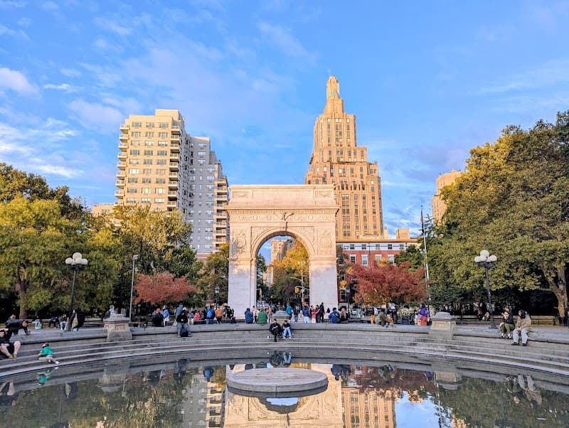 Washington Square Park Fountain in New York, New York