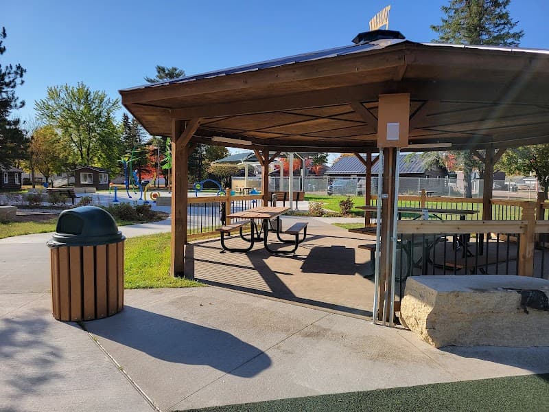 Washington Square Park Splashpad in Tomahawk, Wisconsin